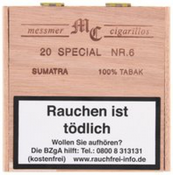 Messmer MC Special Sumatra (Cigarillos) - 20 Stück - Schachtel