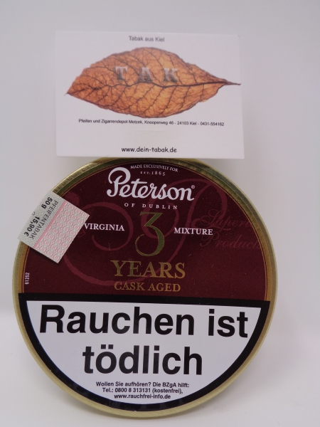 Peterson's »3 Years Cask Aged Virginia« 50gr.