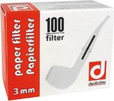 Papierfilter - Denicotea - 3mm Filter - 100 Stück