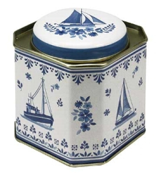 1 Tabakdose für ca.100gr Tabak "Sailing Boat"