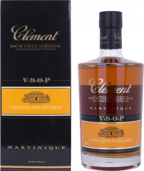 Clément Rhum Vieux Agricole V.S.O.P. Rum mit Geschenkverpackung (1 x 0.7 l)