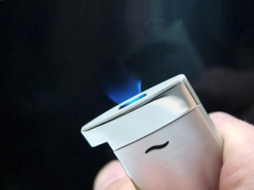 DUPONT SLIM 7 chrom gebürstet 027701 Jet Feuerzeug nicht gefüllt