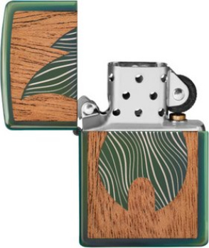 Preview: ZIPPO str. cr."Wood Emblem Flame beidseitig" 60004754 Woodchuck USA Design, in Sonderverpackung