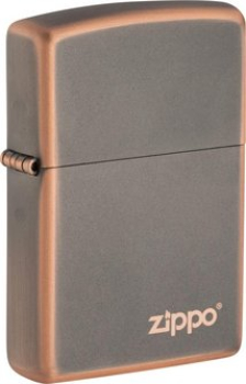 ZIPPO Rustic Bronze mit Zippo Logo